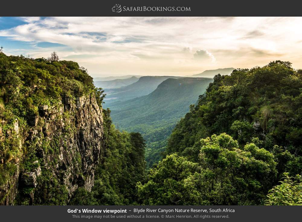 God's Window viewpoint in Blyde River Canyon Nature Reserve, South Africa