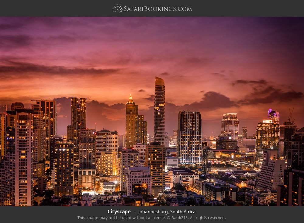 Cityscape in Johannesburg, South Africa