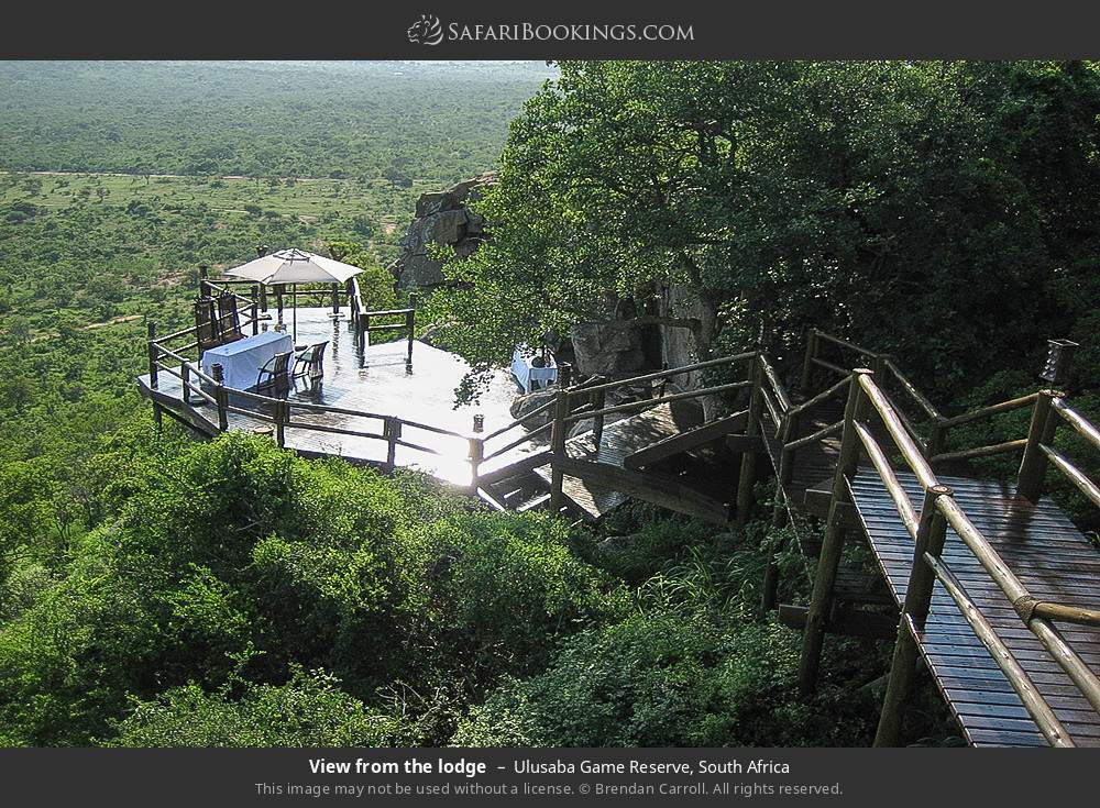 View from the lodge in Ulusaba Game Reserve, South Africa