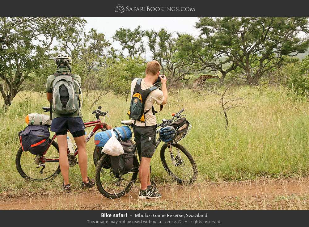 Bike safari in Mbuluzi Game Reserve, Swaziland