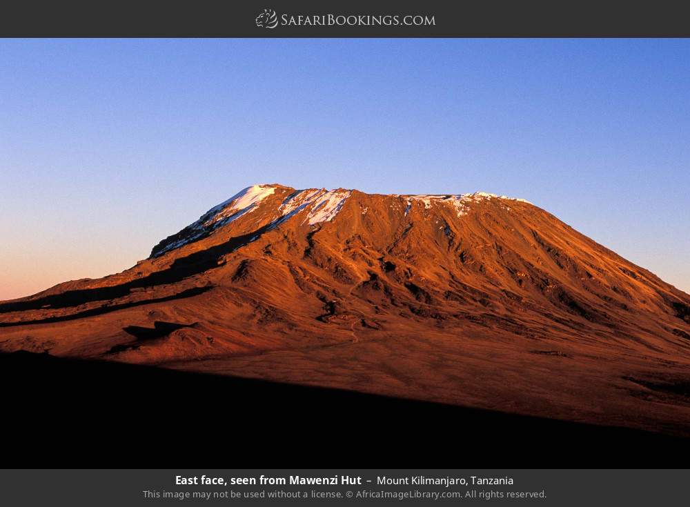East face, seen from Mawenzi Hut in Mount Kilimanjaro, Tanzania
