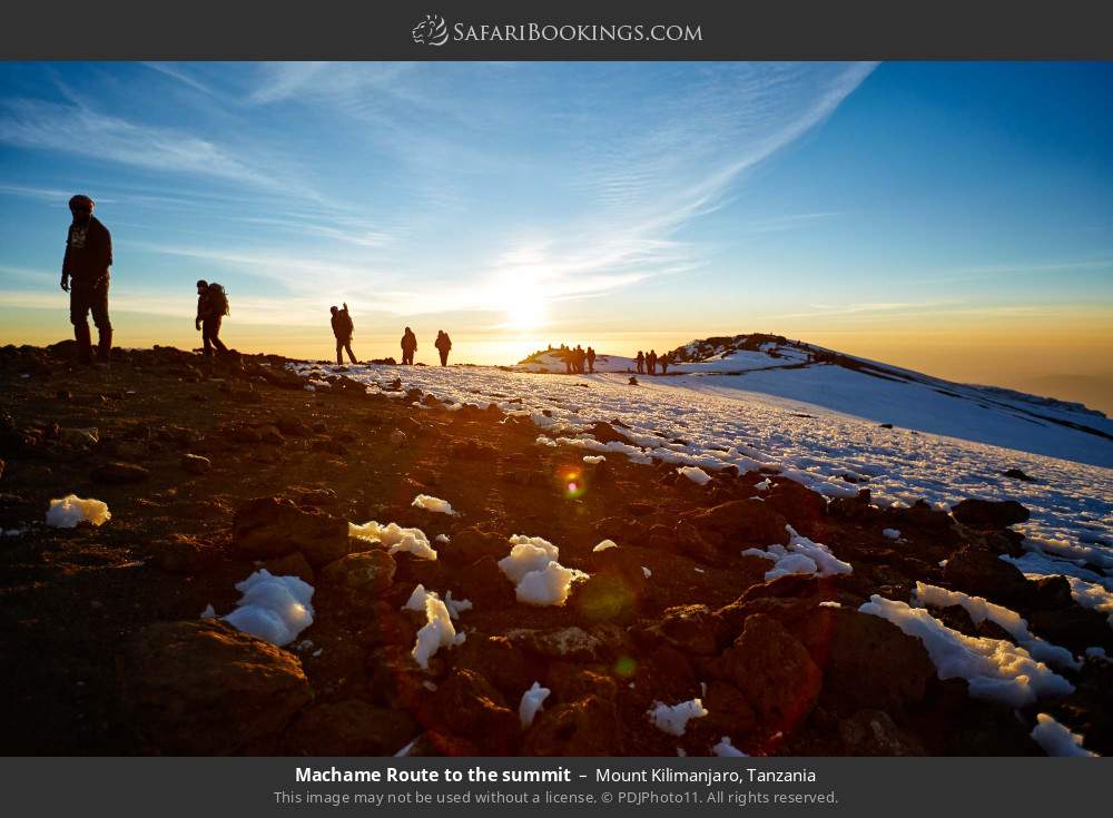 Machame Route to the summit in Mount Kilimanjaro, Tanzania