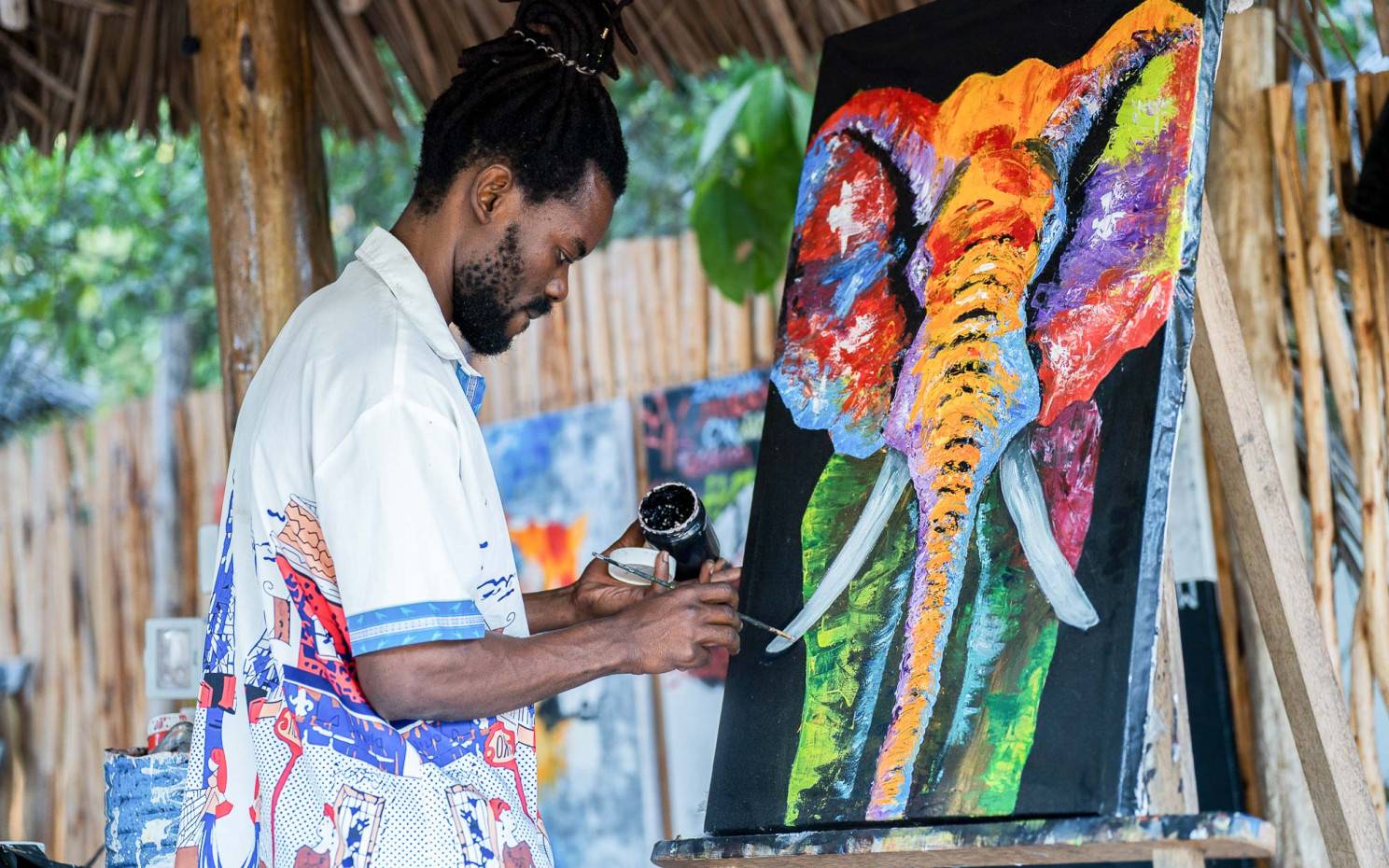Painter at work