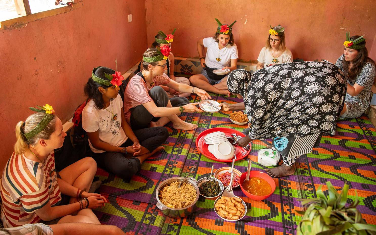 Lunch in a local home
