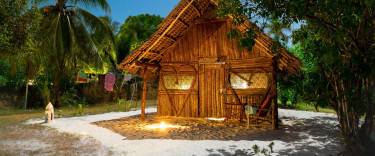 Resort bungalow on the beach