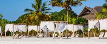 Sun loungers on the beach