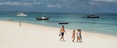People walking on the beach