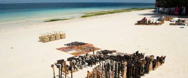 Souvenirs for sale on the beach