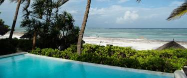 Swimming pool at the beach