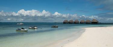 Jet skis in the sea