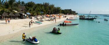 People enjoying the beach