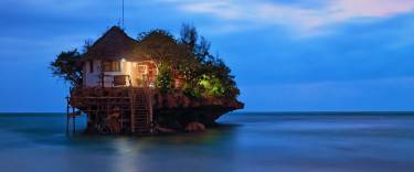 The Rock Restaurant at night