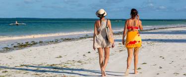 People walking on the beach