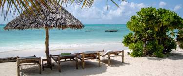 Relaxation spot on Jambiani Beach