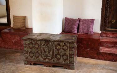 Teak chest at Bi Khole Palace Museum