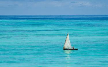 Fisherman at sea
