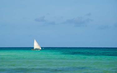 Dhow at sea