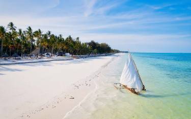 Traditional boat at the beach