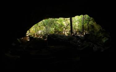 Entrance to the cave