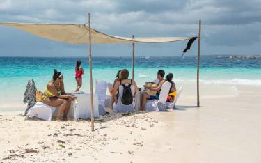 Lunch on Nakupenda Beach