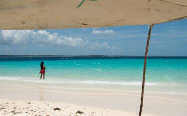 Nakupenda Beach is a sandbank in turquoise waters