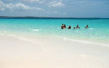 People swimming
