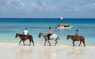 Thumbnail of Horse riding on the beach