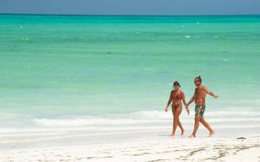 Thumbnail of Couple walking on the beach