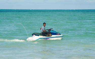Thumbnail of Boy on a jet ski