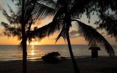 Sunrise over the ocean
