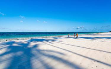 People walking on the beach
