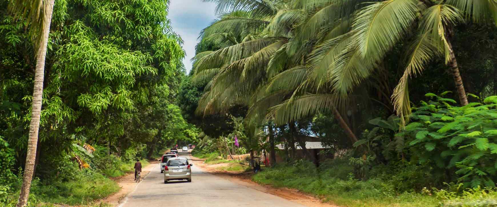 Rural road on Zanzibar Island
