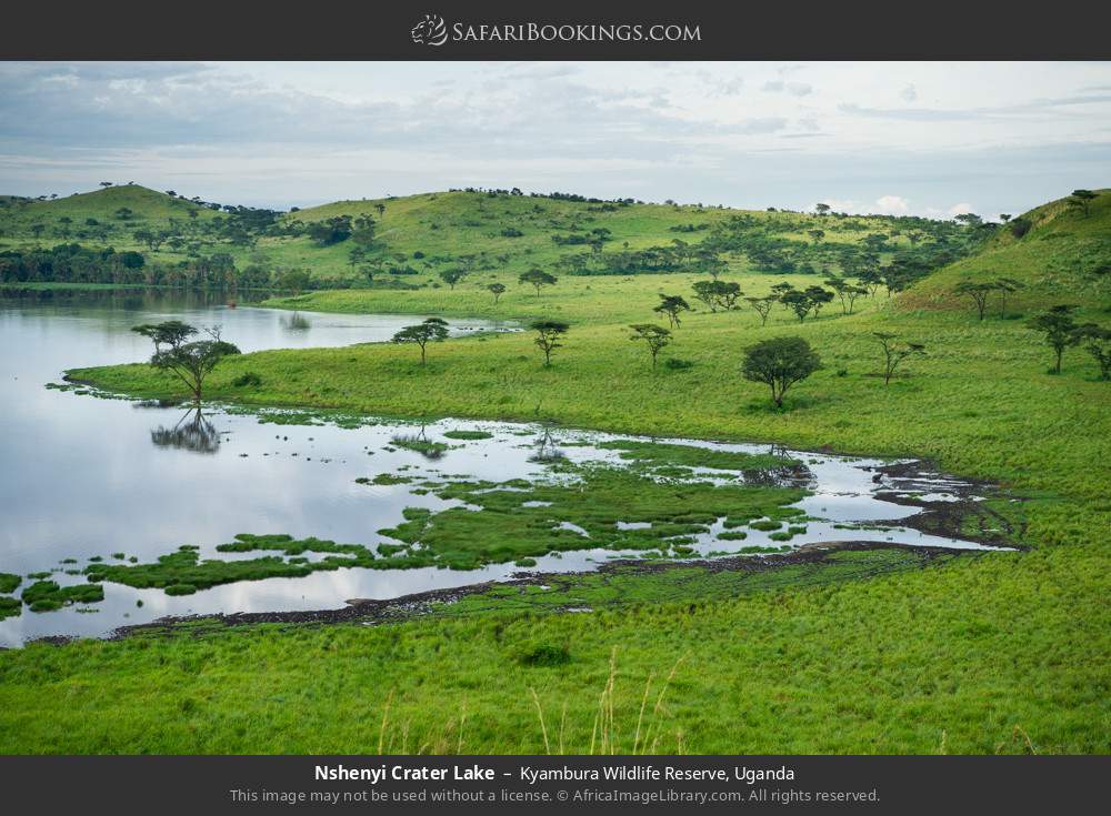 Nshenyi Crater Lake in Kyambura Wildlife Reserve, Uganda