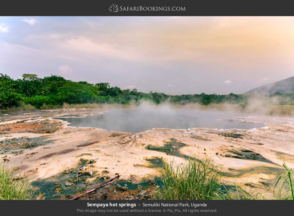 Sempaya Hot Springs in Semuliki National Park, Uganda