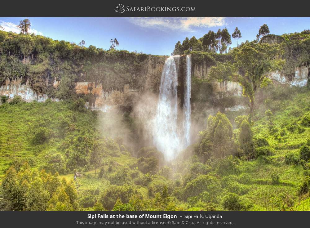 Sipi Falls at the base of Mount Elgon in Sipi Falls, Uganda