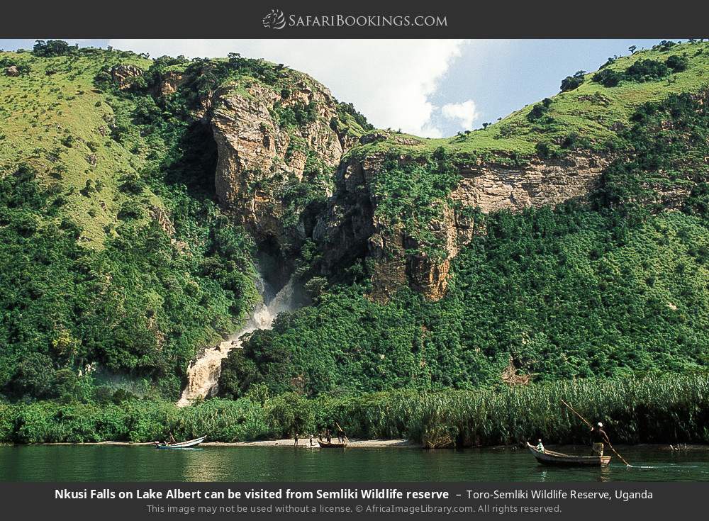 Nkusi Falls on Lake Albert can be visited from Toro-Semliki Wildlife Reserve in Toro-Semliki Wildlife Reserve, Uganda