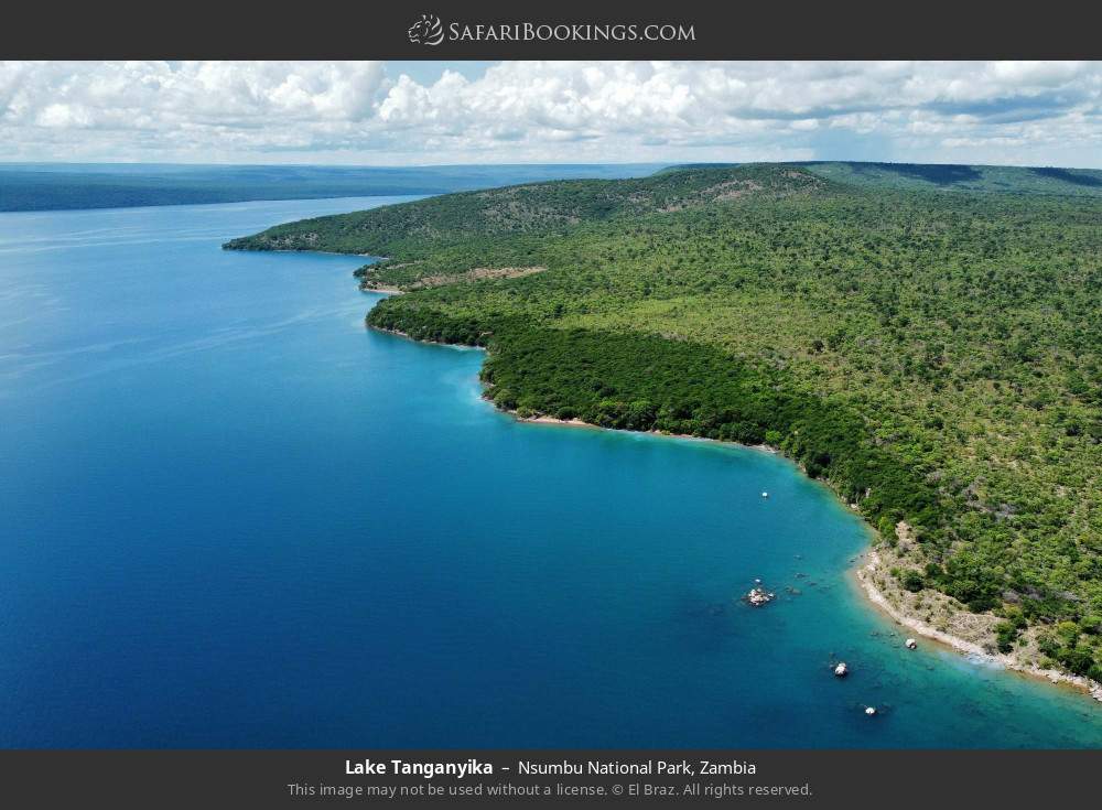 Lake Tanganyika in Nsumbu National Park, Zambia