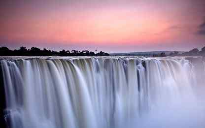 Sunrise over Victoria Falls, Victoria Falls, Zimbabwe