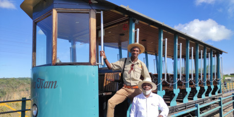 ½-Day Victoria Falls Vintage Tram Safari - 2 Hours