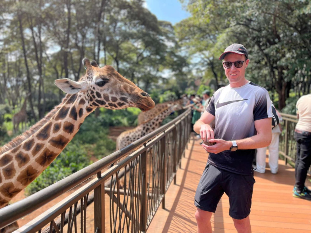 Nairobi National Park, Giraffe Feeding Center