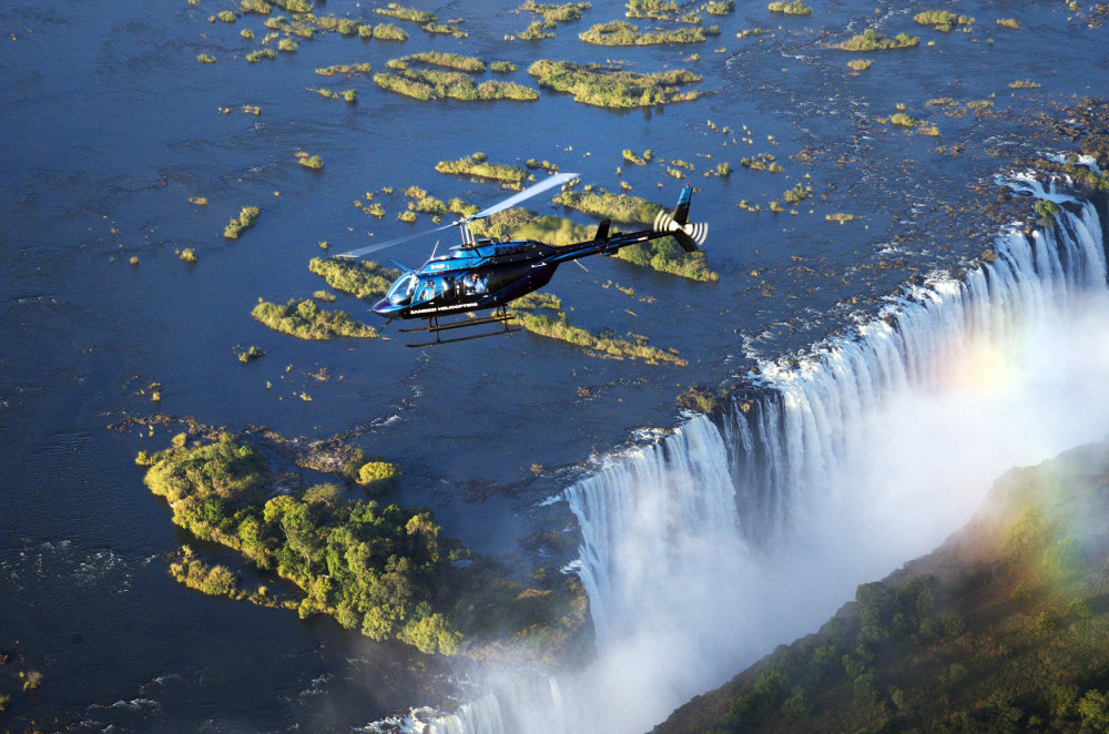 From Kasane-Heli Flight over the Falls-Window Seat