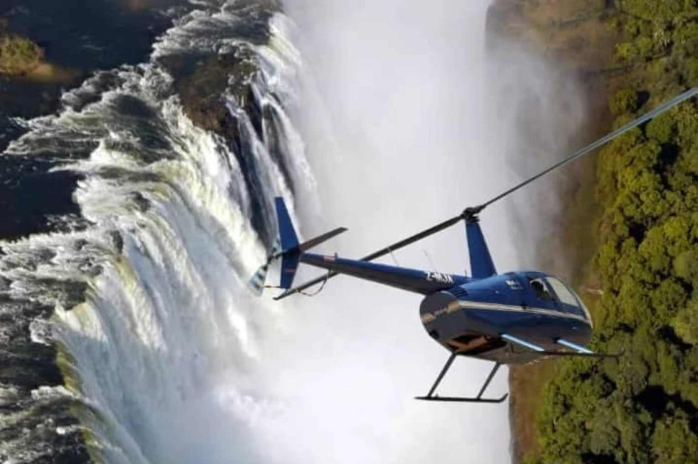 12-15 Min Helicopter Flight over Victoria Falls