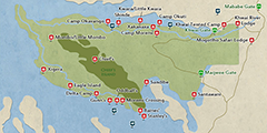 moremi game reserve tourist map
