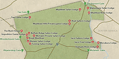 Map Of Madikwe Game Reserve 
