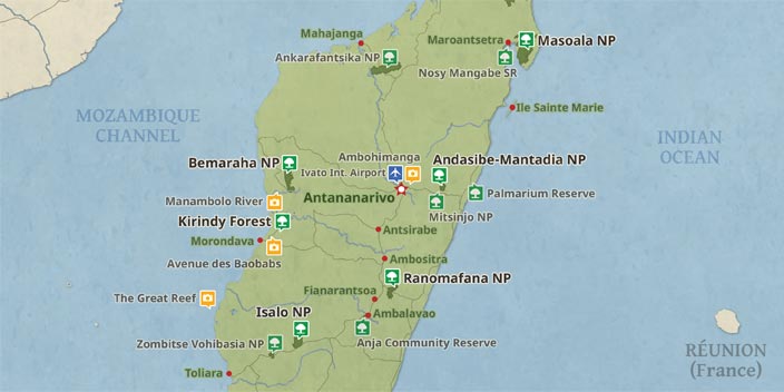 Map of Madagascar