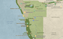 Map of Namibia