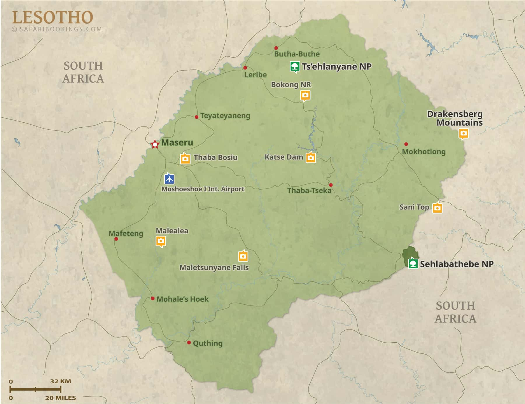 Popular Routes in Lesotho