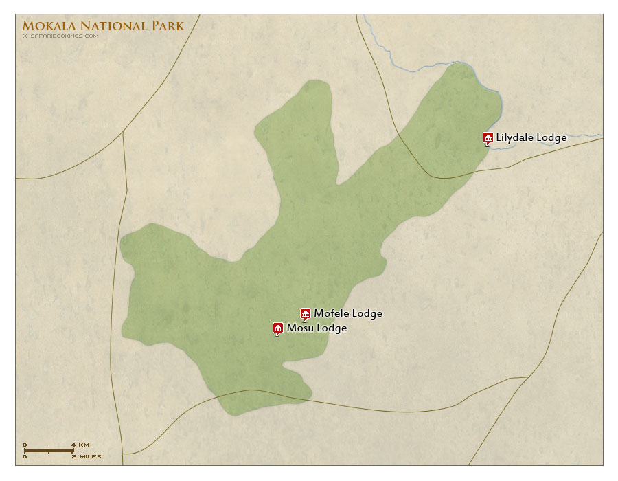 Detailed Map of Mokala National Park