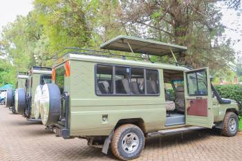 Safari contacted by a 4X4 Toyata land cruiser jeep