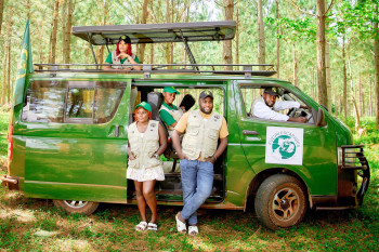 Thr Kuzuri team on a safari 